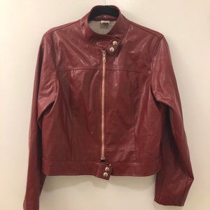 RED GUCCI LATEX JACKET